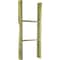 Ekena Millwork 15"W x 36"H x 3 1/2"D Vintage Farmhouse 2 Rung Ladder, Barnwood Decor Collection, Restoration Green DECR015X036X04LDRGR - alternate 1
